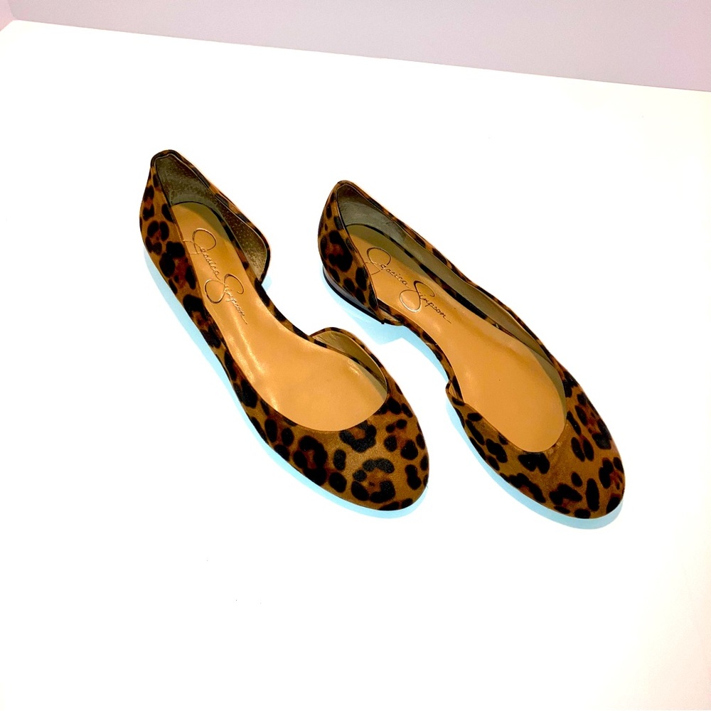 Jessica Simpson Women Gabrina Ballet Flat Natural Leopard